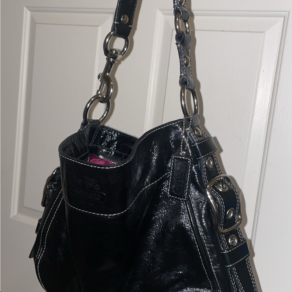 Black Leather Shoulder Bag